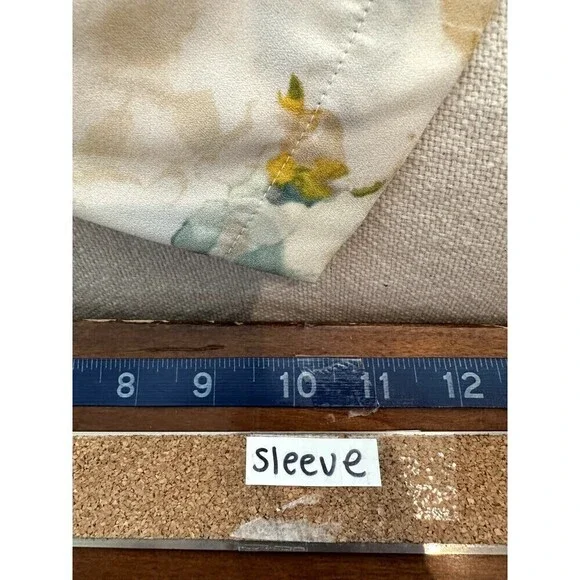 A New Day Short Sleeve Tie-Dye V-Neck Flare Dress Womens Size S White - Picture 6 of 16